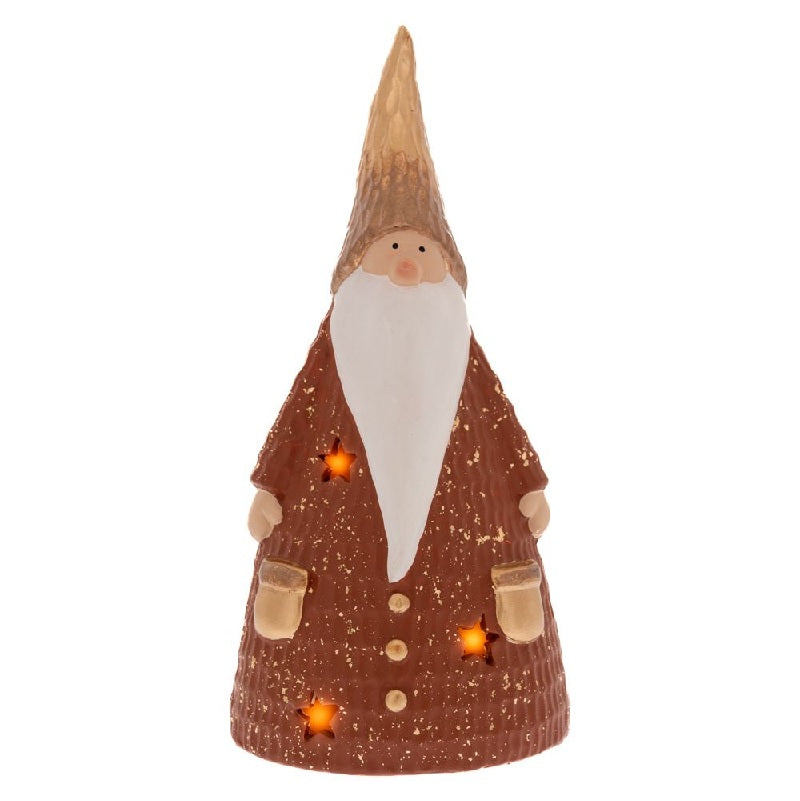 ΝΑΝΟΣ ΧΡΥΣΟΣ ΚΕΡΑΜΙΚΟΣ 14x11x29cm ΜΕ ΦΩΣ