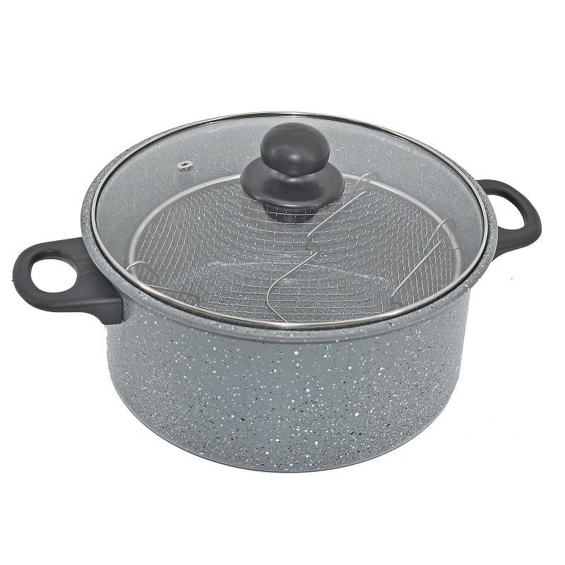 ΦΡΙΤΕΖΑ ΑΝΤΙΚΟΛΛΗΤΙΚΗ 24εκ MARBLE ΜΕ ΚΑΛΑΘΙ