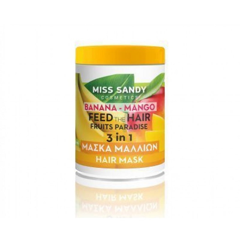 MISS SANDY ΜΑΣΚΑ ΜΑΛΛΙΩΝ 3ΙΝ1 900ml BANANA MANGO