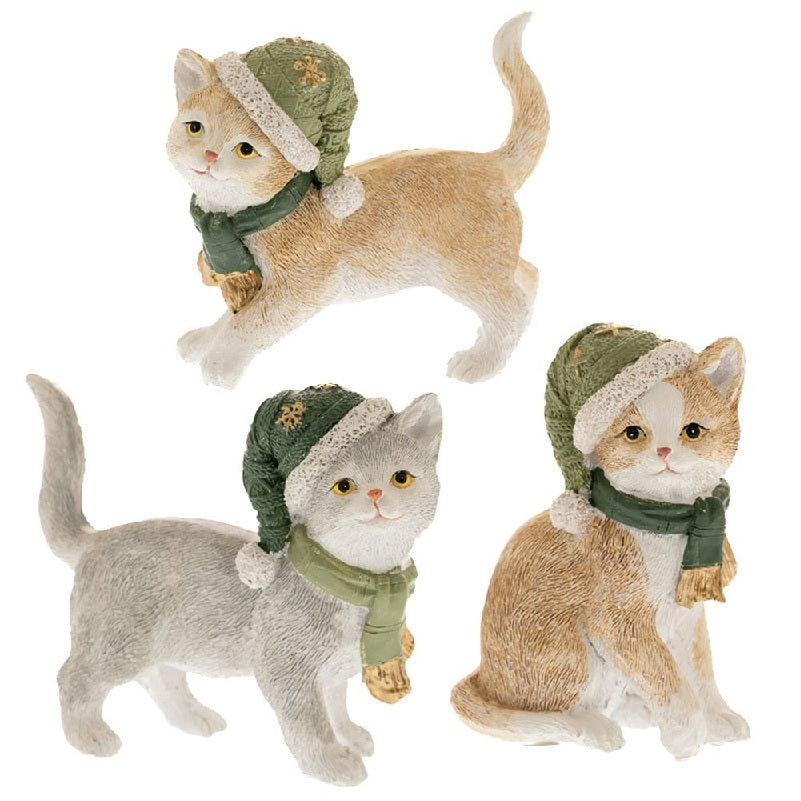 ΓΑΤΟΥΛΕΣ ΜΕ ΣΚΟΥΦΟ 11x6x9cm ΠΟΛΥΡΕΖΙΝ