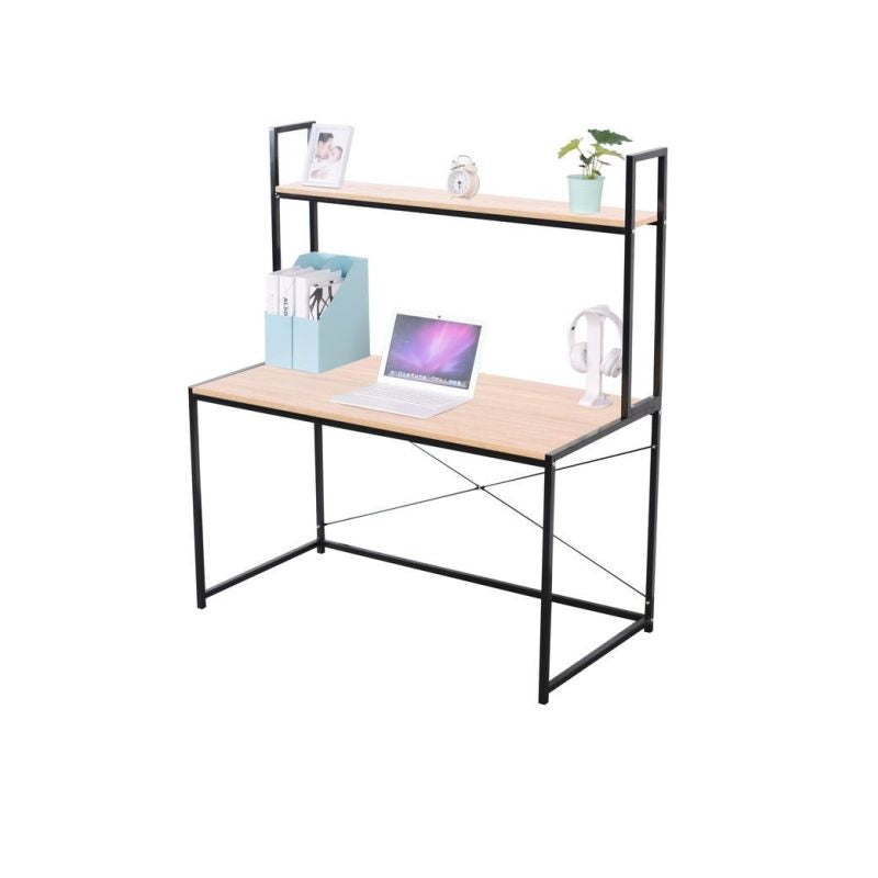 ΓΡΑΦΕΙΟ ΞΥΛΙΝΟ ΜΕ ΜΕΤΑΛΛΙΚΟ ΣΚΕΛΕΤΟ & ΡΑΦΙ 120x60x138εκ