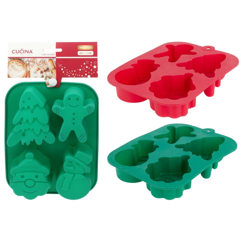 ΦΟΡΜΑ ΣΙΛΙΚΟΝΗΣ 4 ΘΕΣΕΩΝ XMAS