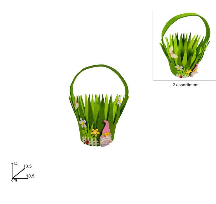 ΚΑΛΑΘΙ ΠΑΣΧΑΛΙΝΟ ΤΣΟΧΙΝΟ ΜΕ ΚΟΥΝΕΛΙ / ΝΑΝΟ 14x10.5εκ