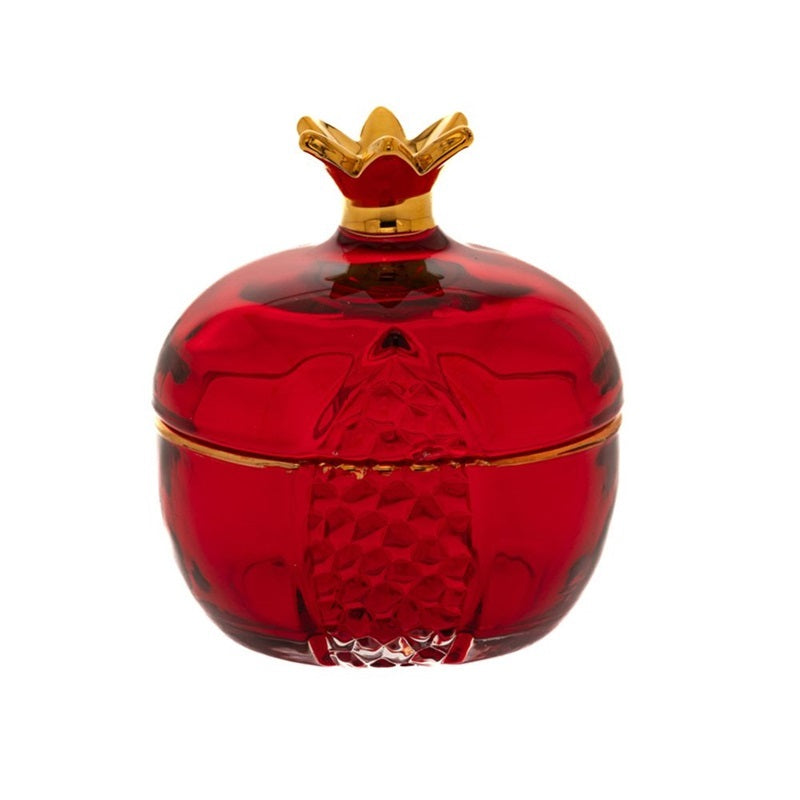 ΡΟΔΙ XMAS ΓΥΑΛΙΝΟ ΜΕ ΚΑΠΑΚΙ 10x10x11cm