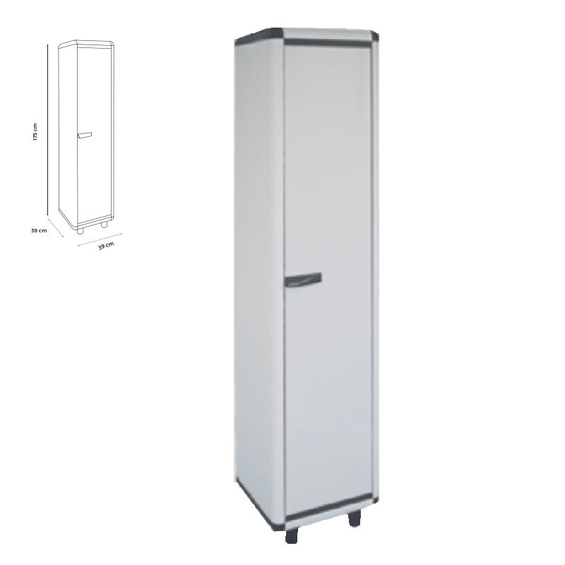 ΝΤΟΥΛΑΠΑ ΠΛΑΣΤΙΚΗ 1ΦΥΛΛΟ/4 ΡΑΦΙΑ 175x39x39cm ΓΚΡΙ EASY 170/1.31/TP