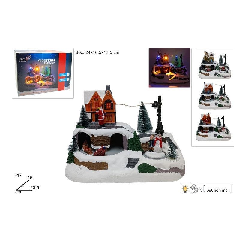 ΦΩΤΙΖΟΜΕΝΟ ΧΩΡΙΟΥΔΑΚΙ ΜΕ ΜΟΥΣΙΚΗ 24x13x17cm