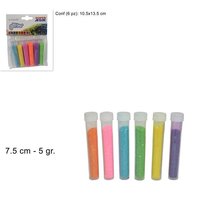 GLITTER 5gr ΣΕΤ 6 ΧΡΩΜΑΤΑ