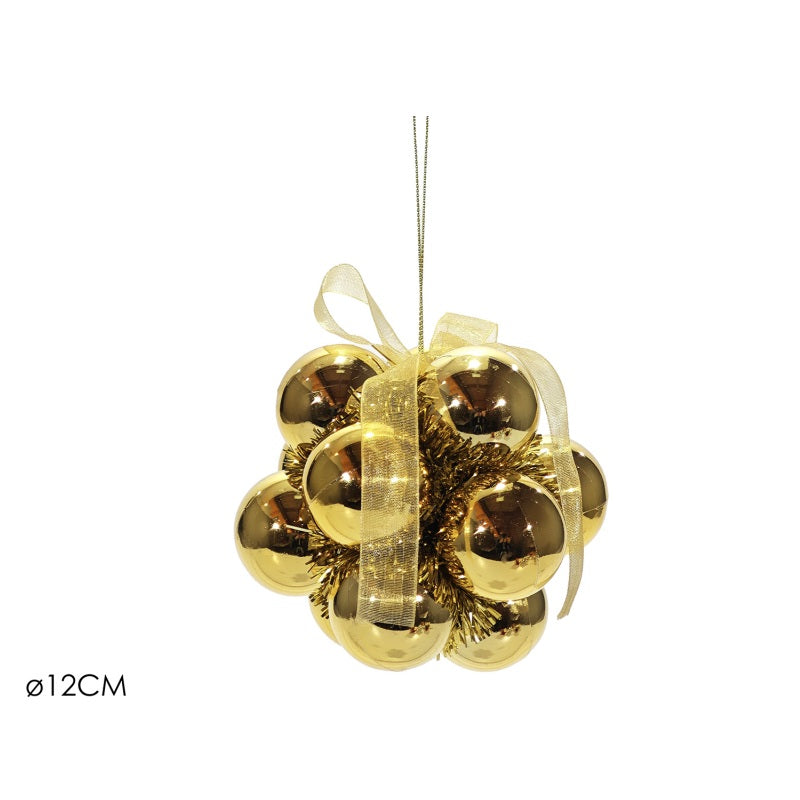 ΜΠΑΛΑ XMAS 12cm ΧΡΥΣΗ