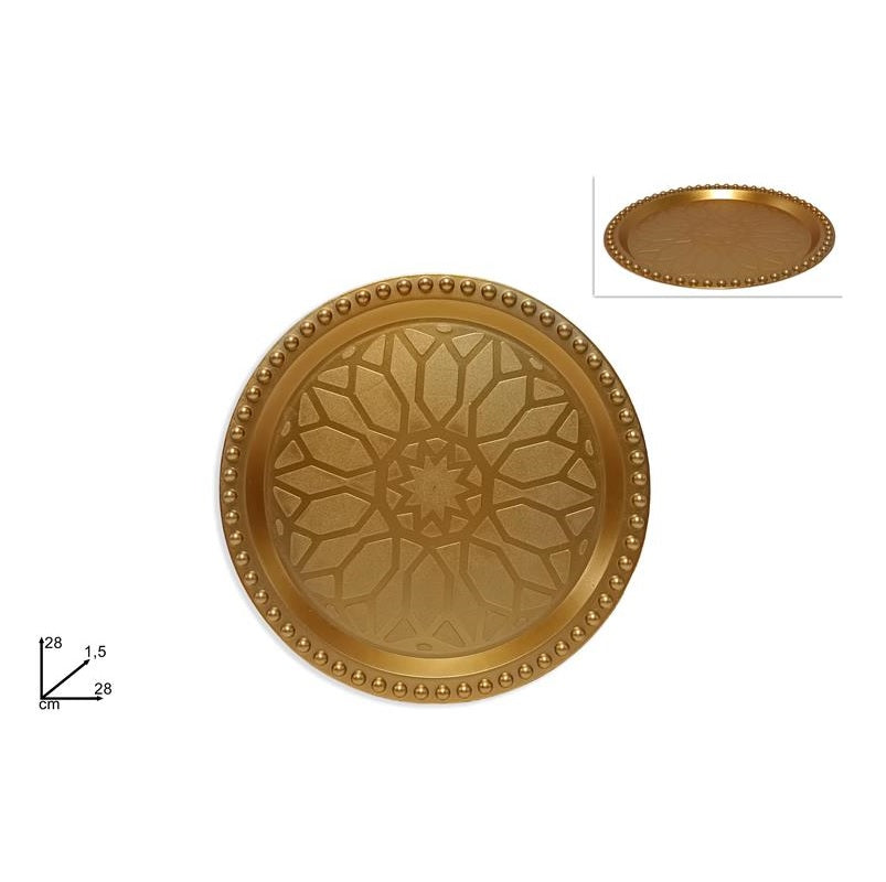 ΠΙΑΤΕΛΑ XMAS 28cm ΠΛΑΣΤΙΚΗ ΧΡΥΣΗ