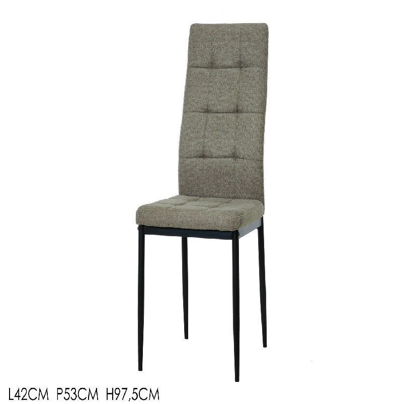 ΚΑΡΕΚΛΑ ΤΡΑΠΕΖΑΡΙΑΣ ΜΠΕΖ ΣΚΟΥΡΟ 42x53x97.5cm