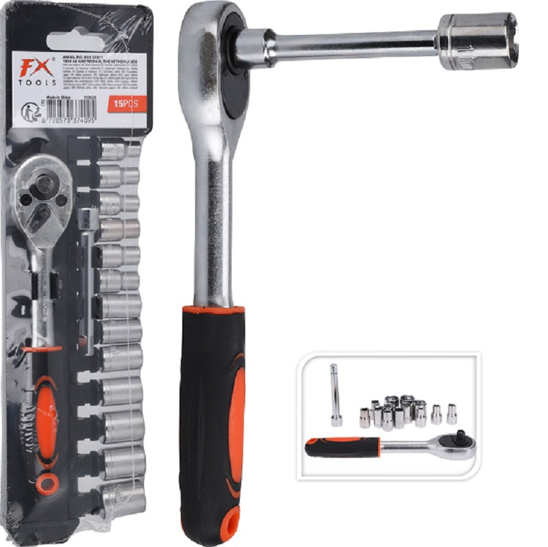 ΚΑΣΤΑΝΙΑ ΣΕΤ ΜΕ 15 ΚΑΡΥΔΑΚΙΑ FX TOOLS