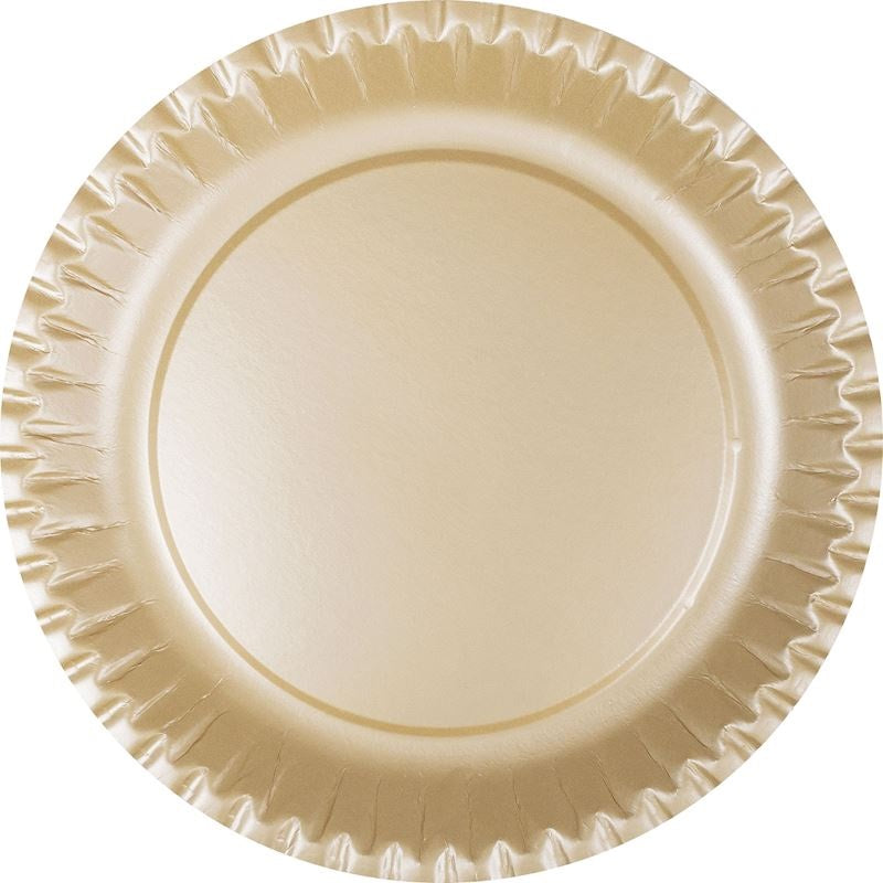 ΠΙΑΤΑ ΠΑΡΤΥ ΧΑΡΤΙΝΑ 10TEM 23cm ΧΡΥΣΑ