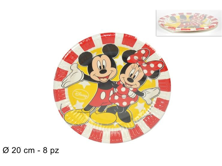 ΠΙΑΤΑ ΠΑΡΤΥ 8TEM 19.5cm MICKEY & MINNIE