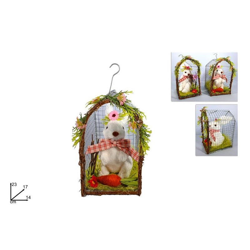 ΚΟΥΝΕΛΙ ΜΕ ΡΟΖ ΚΑΡΩ ΚΟΡΔΕΛΑ ΣΕ ΚΛΟΥΒΙ 23cm