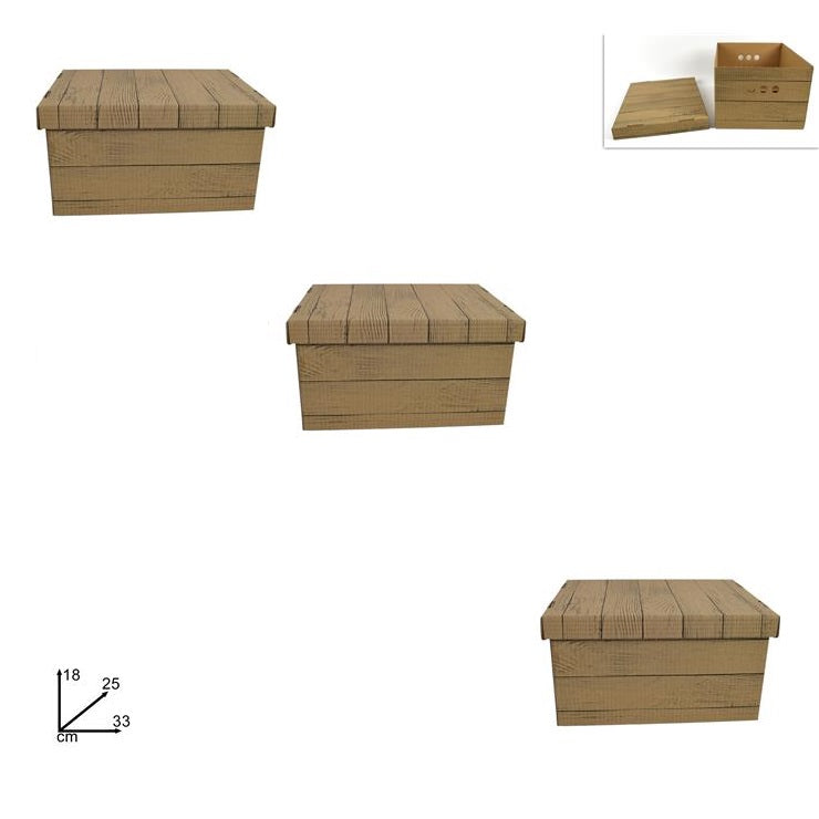 ΚΟΥΤΙ ΧΑΡΤΙΝΟ ΟΨΗ ΞΥΛΟΥ 33x25x18εκ