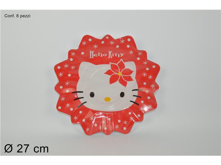 ΠΙΑΤΑ ΠΑΡΤΥ 8ΤΕΜ HELLO KITTY 27cm