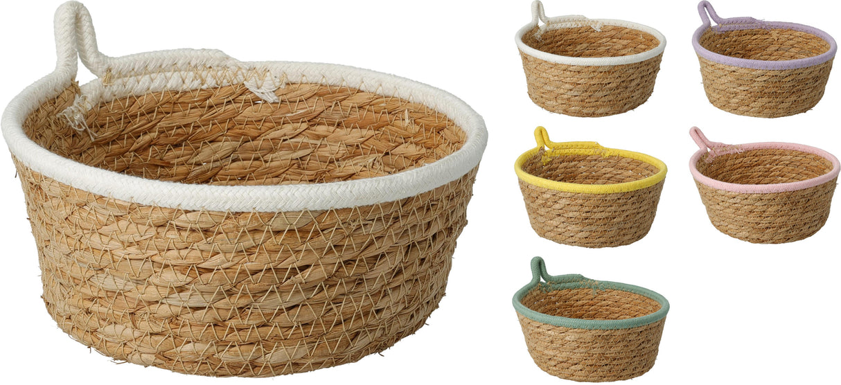 ΚΑΛΑΘΙ BAMBOO ΜΕ ΧΡΩΜΑΤΙΣΤΗ ΛΑΒΗ 18x18x8cm H&S COLLECTION