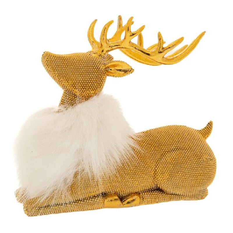 ΕΛΑΦΙ ΧΡΥΣΟ ΚΑΘΙΣΤΟ ΜΕ ΓΟΥΝΑ 18x6x16cm ΠΟΛΥΡΕΖΙΝ