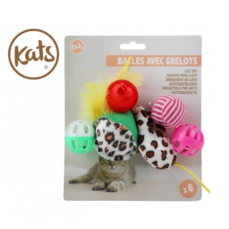 ΠΑΙΧΝΙΔΙΑ ΓΑΤΑΣ ΜΕ ΚΟΥΔΟΥΝΑΚΙΑ 6ΤΕΜ