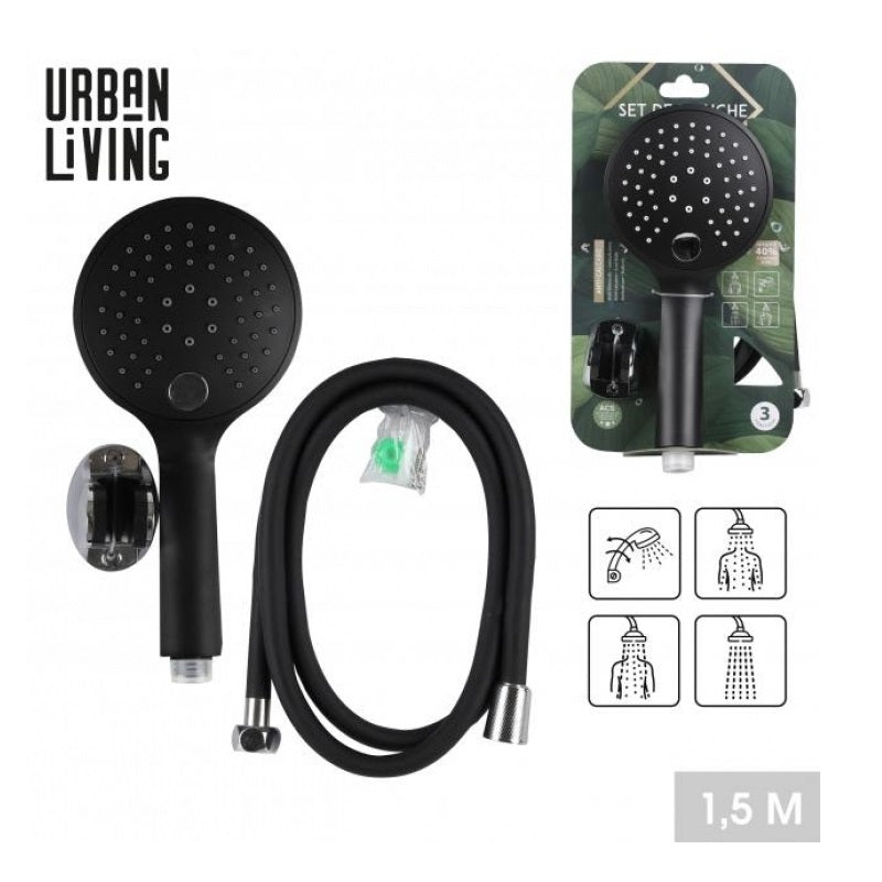 ΤΗΛΕΦΩΝΟ ΜΠΑΝΙΟΥ ΜΑΥΡΟ ΜΕ ΣΠΙΡΑΛ 1.5m URBAN LIVING