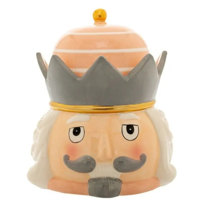 ΜΠΙΣΚΟΤΙΕΡΑ ΚΕΡΑΜΙΚΗ ΚΑΡΥΟΘΡΑΥΣΤΗΣ 19x17x22cm ΓΚΡΙ ΡΟΖ