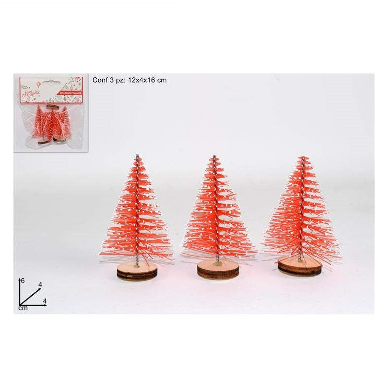 ΔΕΝΤΡΟ ΚΟΚΚΙΝΟ 10x13cm 3ΤΕΜ XMAS