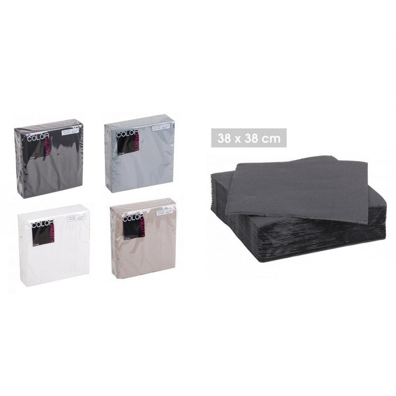 ΧΑΡΤΟΠΕΤΣΕΤΕΣ 38x38cm 30ΤΕΜ COLOR PARTY