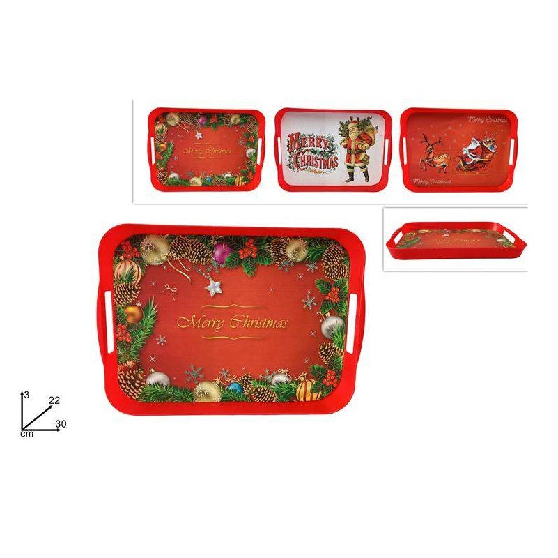 ΔΙΣΚΟΣ ΠΛΑΣΤΙΚΟΣ XMAS 30x22cm