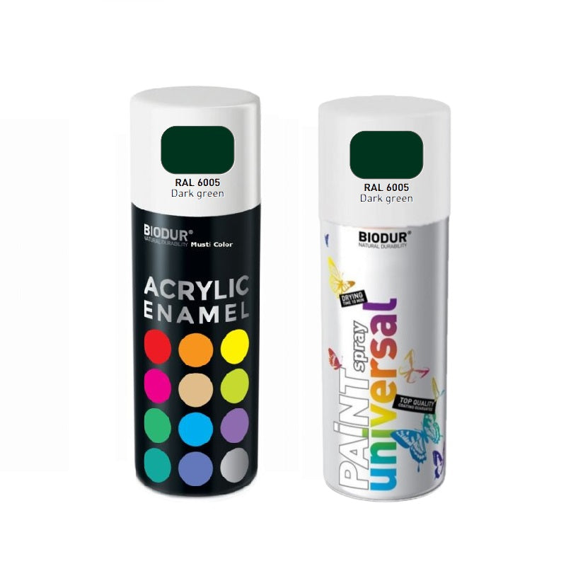 SPRAY ΧΡΩΜΑ ΠΡΑΣΙΝΟ ΣΚΟΥΡΟ 400ml 6005