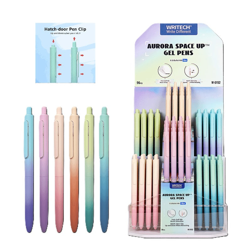 ΣΤΥΛΟ GEL ΜΠΛΕ ΜΕΛΑΝΙ ΜΕ ΚΟΥΜΠΙ 0.7mm SPACE UP AURORA