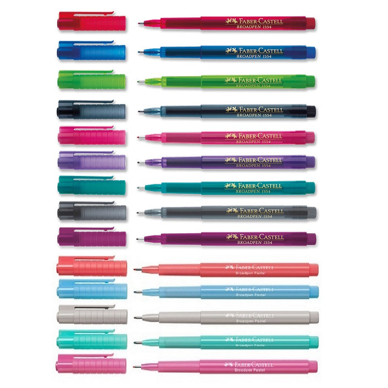ΜΑΡΚΑΔΟΡΟΣ ΓΡΑΦΗΣ ΔΙΑΦΟΡΑ ΧΡΩΜΑΤΑ BROADPEN FABER