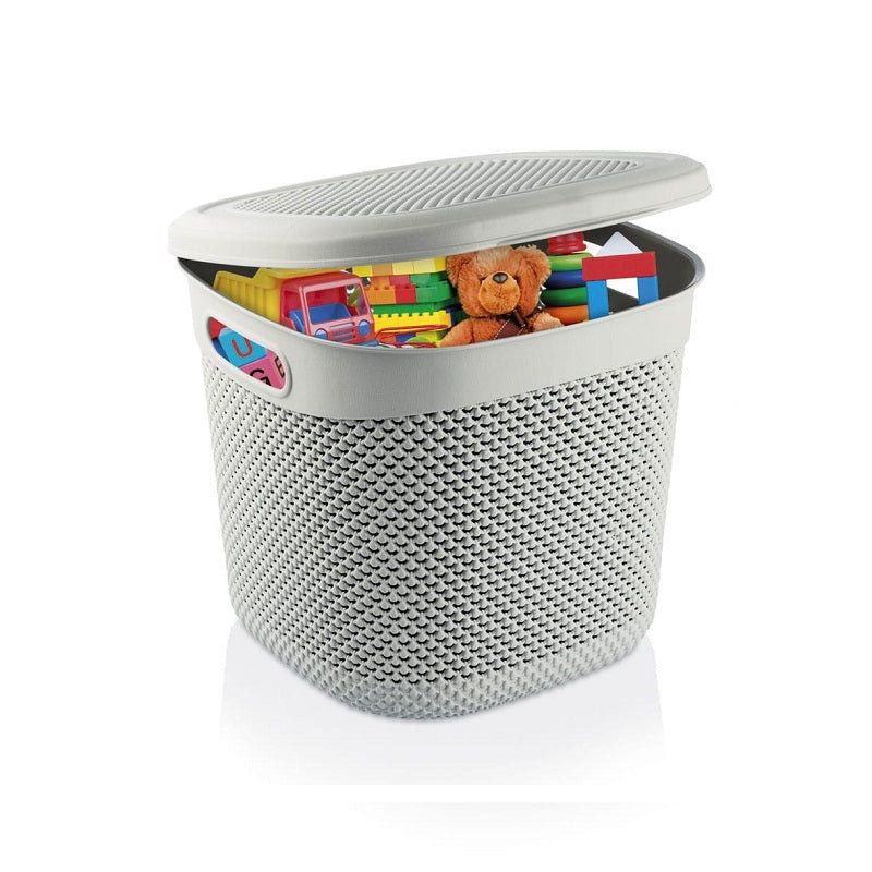 ΚΑΛΑΘΙ ΠΛΑΣΤΙΚΟ ΜΠΙΛΙΑ 15lt 32x30.5x28cm ΜΕ ΚΑΠΑΚΙ