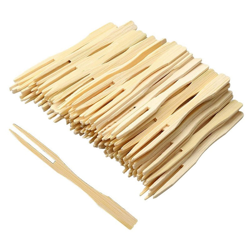 ΞΥΛΑΚΙ PICK ΔΙΧΑΛΑ 9cm 100TEM BAMBOO