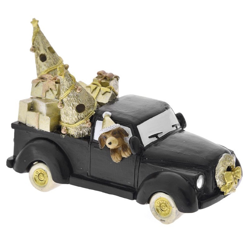 ΑΥΤΟΚΙΝΗΤΟ XMAS ΦΩΤΙΖΟΜΕΝΟ ΜΕ ΔΩΡΑ 17x8x11cm ΜΑΥΡΟ