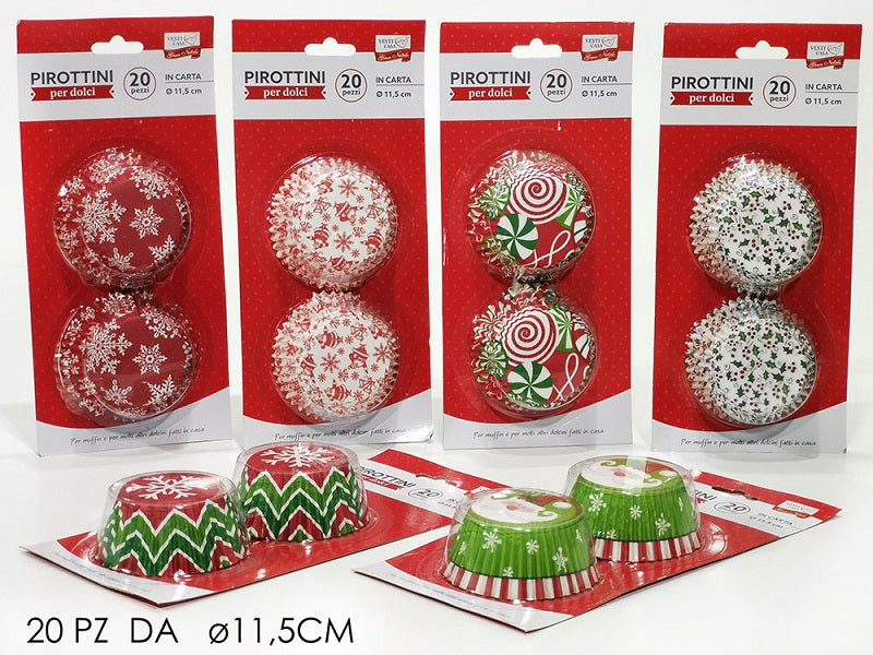 ΦΟΡΜΑΚΙΑ ΧΑΡΤΙΝΑ 20TEM 11.5cm XMAS