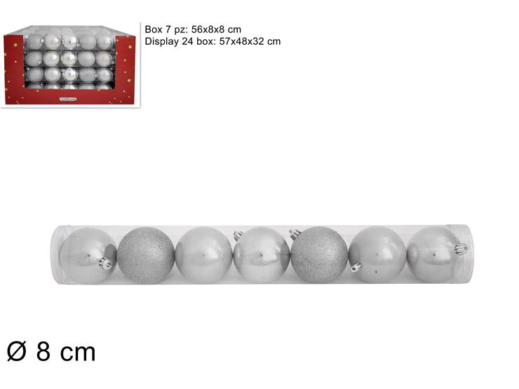 ΜΠΑΛΑ XMAS 7ΤΕΜ ΑΣΗΜΙ 8εκ