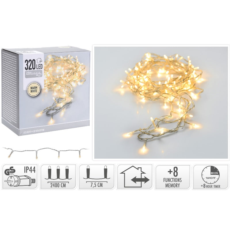 ΦΩΤΑΚΙΑ 320LED ΠΡΟΓΡ.ΔΙΑΦ.ΚΑΛ.ΘΕΡΜ.ΛΑΜΠ. 24m