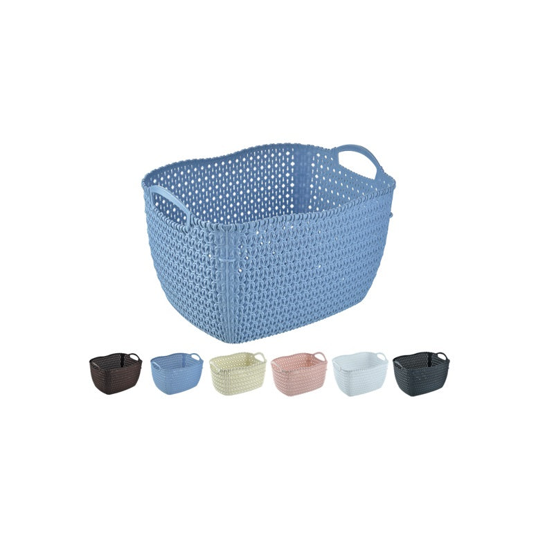 ΚΑΛΑΘΙ ΠΛΑΣΤΙΚΟ RATTAN 29.5x38x22εκ 17lt