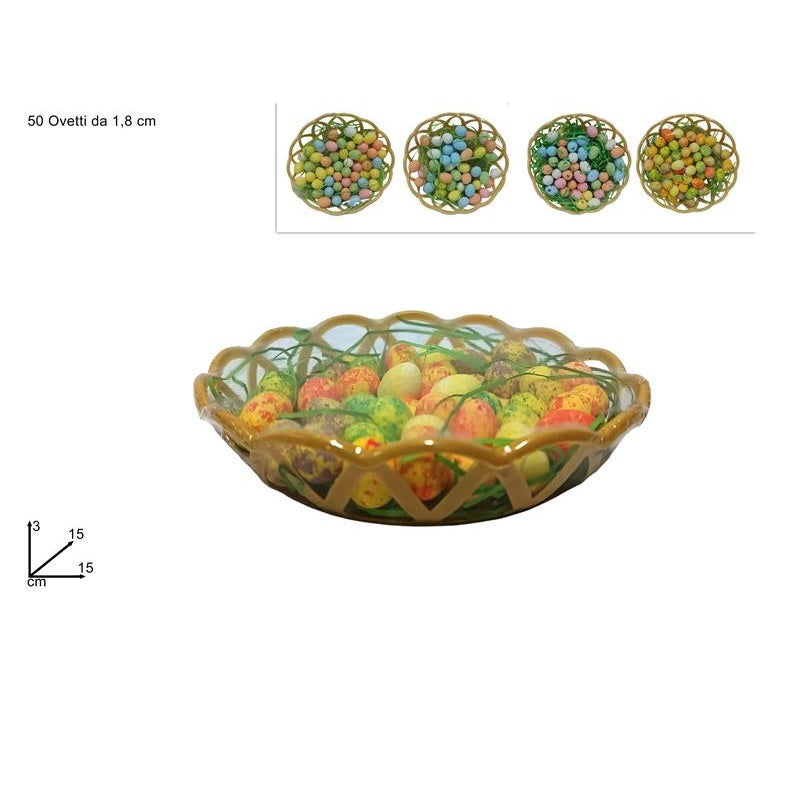 ΑΥΓΑ ΠΑΣΧΑΛΙΝΑ 50ΤΕΜ 1.8εκ ΧΡΩΜΑΤΙΣΤΑ