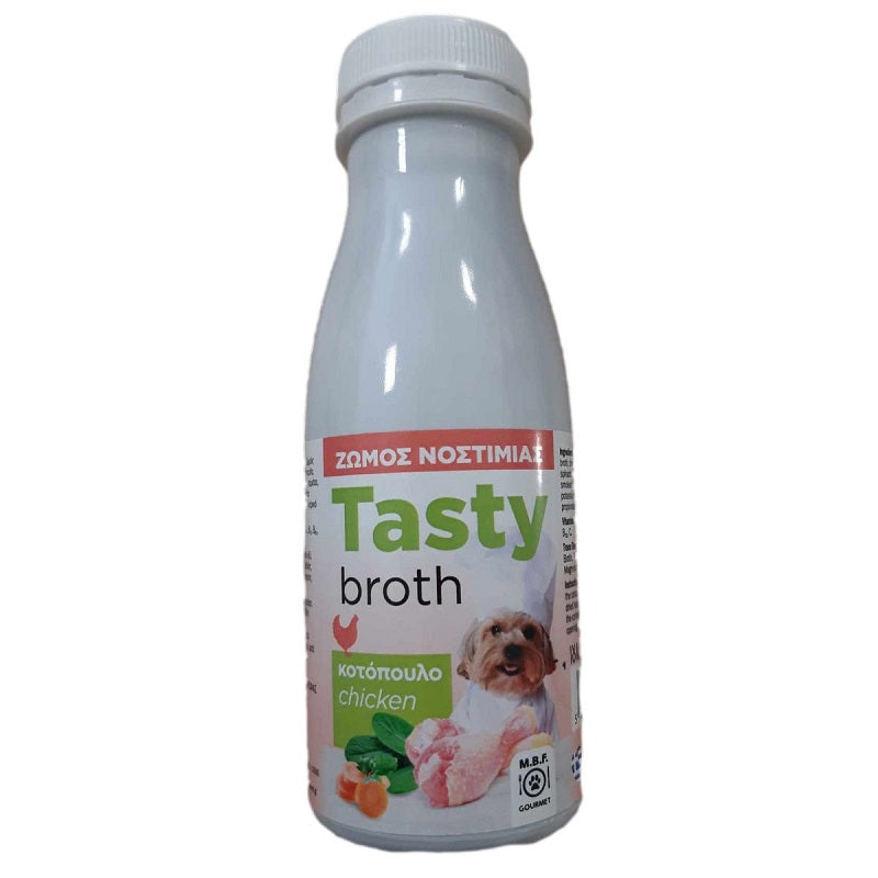 ΖΩΜΟΣ ΝΟΣΤΙΜΙΑΣ ΚΟΤΟΠΟΥΛΟ ΓΙΑ ΣΚΥΛΟΥΣ 250ml TASTY BROTH