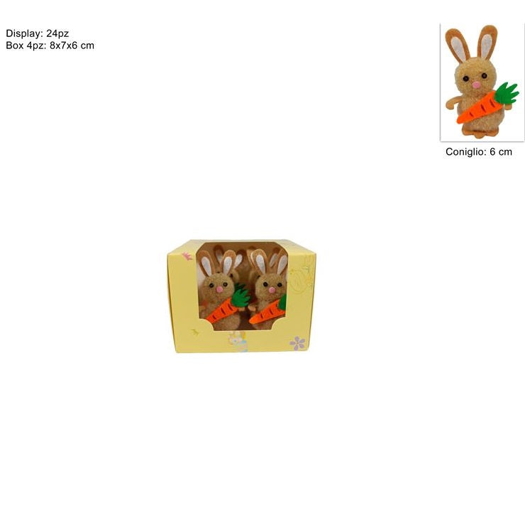 ΚΟΥΝΕΛΑΚΙΑ ΜΕ ΚΑΡΟΤΟ 6εκ 4ΤΕΜ