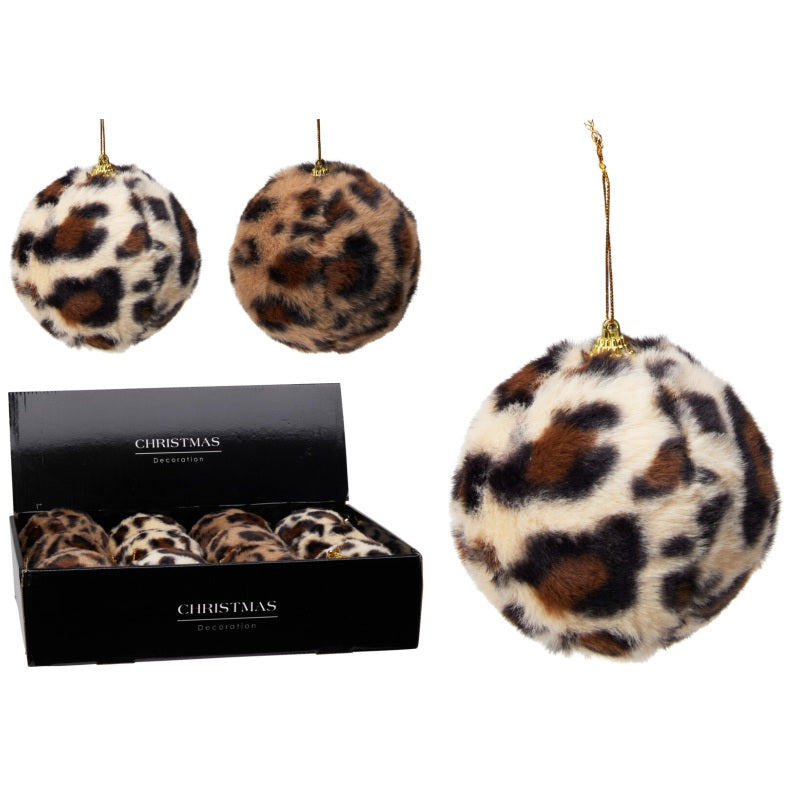ΜΠΑΛΑ XMAS ΓΟΥΝΙΝΗ ΛΕΟΠΑΡ 10cm