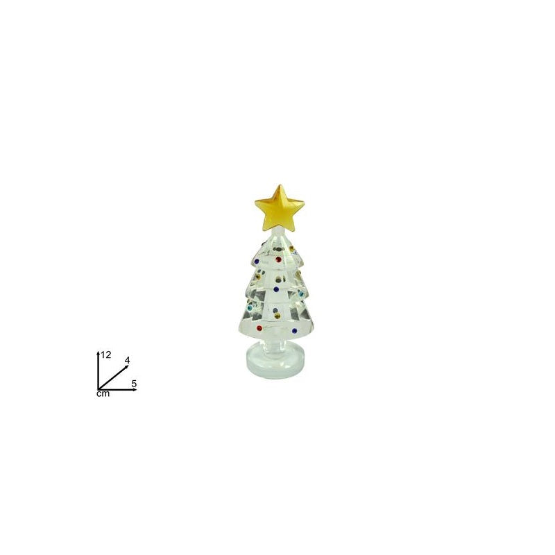 ΔΕΝΤΡΟ ΓΥΑΛΙΝΟ XMAS 12εκ