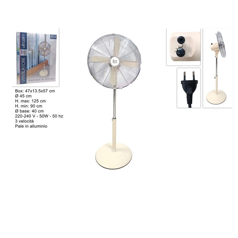 ΑΝΕΜΙΣΤΗΡΑΣ 40εκ 50W ΜΕ ΟΡΘΟΣΤΑΤΗ DUE ESSE