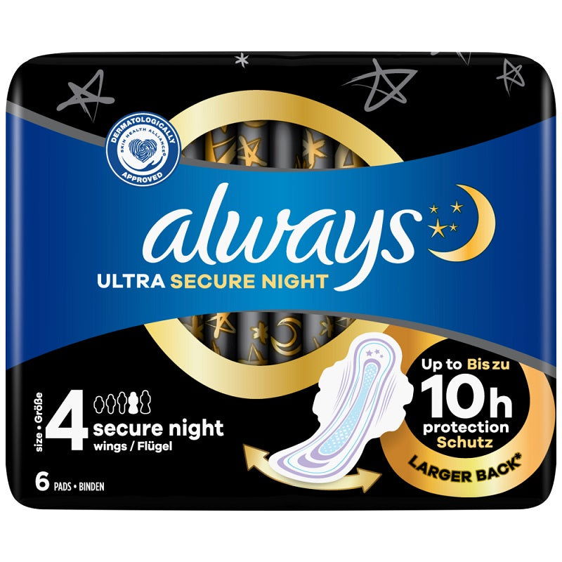 ALWAYS ΣΕΡΒΙΕΤΑ ULTRA SECURE NIGHT 6ΤΕΜ