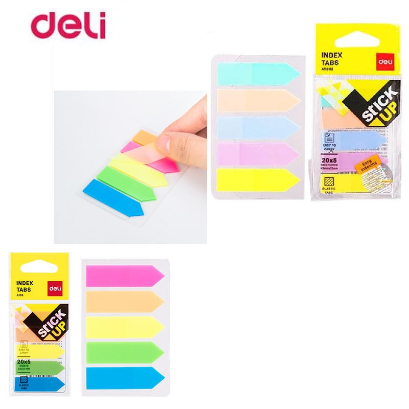 ΣΕΛΙΔΟΔΕΙΚΤΕΣ ΑΥΤΟΚΟΛΛΗΤΟΙ ΧΡΩΜΑΤΙΣΤΟΙ DELI 100ΤΕΜ