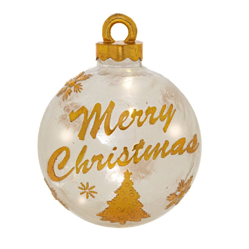 ΜΠΑΛΑ XMAS 20x22εκ ΜΕ ΦΩΣ ΠΟΛΥΡΕΖΙΝ