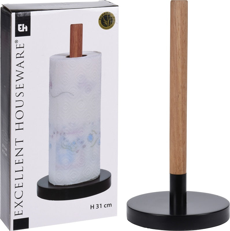 ΒΑΣΗ ΡΟΛΟΥ ΚΟΥΖΙΝΑΣ ΜΑΥΡΗ BAMBOO 31cm