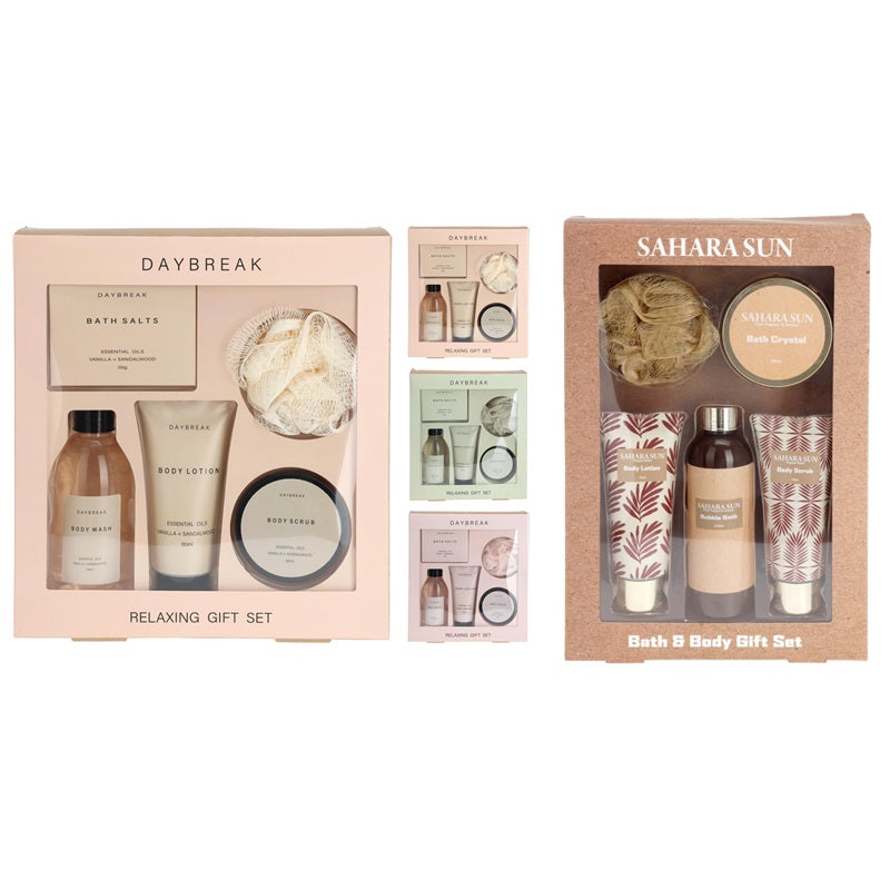BATH SET 5ΤΕΜ SAHARA SUN & DAYBREAK GIFTBOX