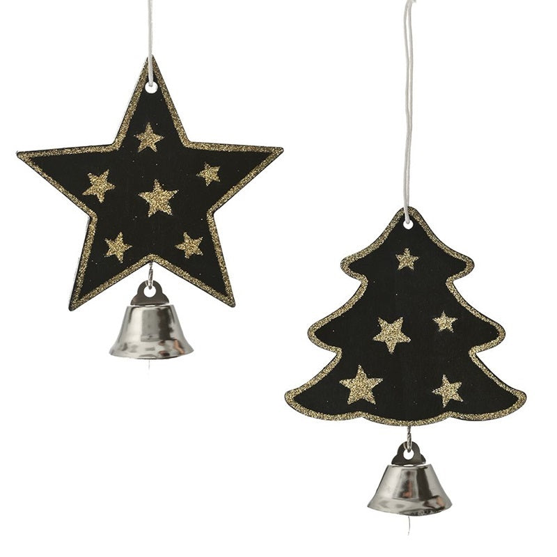 ΣΤΟΛΙΔΙ XMAS ΑΣΤΕΡΙ ΔΕΝΤΡΟ 8x10cm ΜΑΥΡΟ